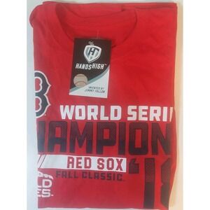 Hands High Mlb World Series Champions Tshirt Red Xl Graphic‎ Nwt 2018